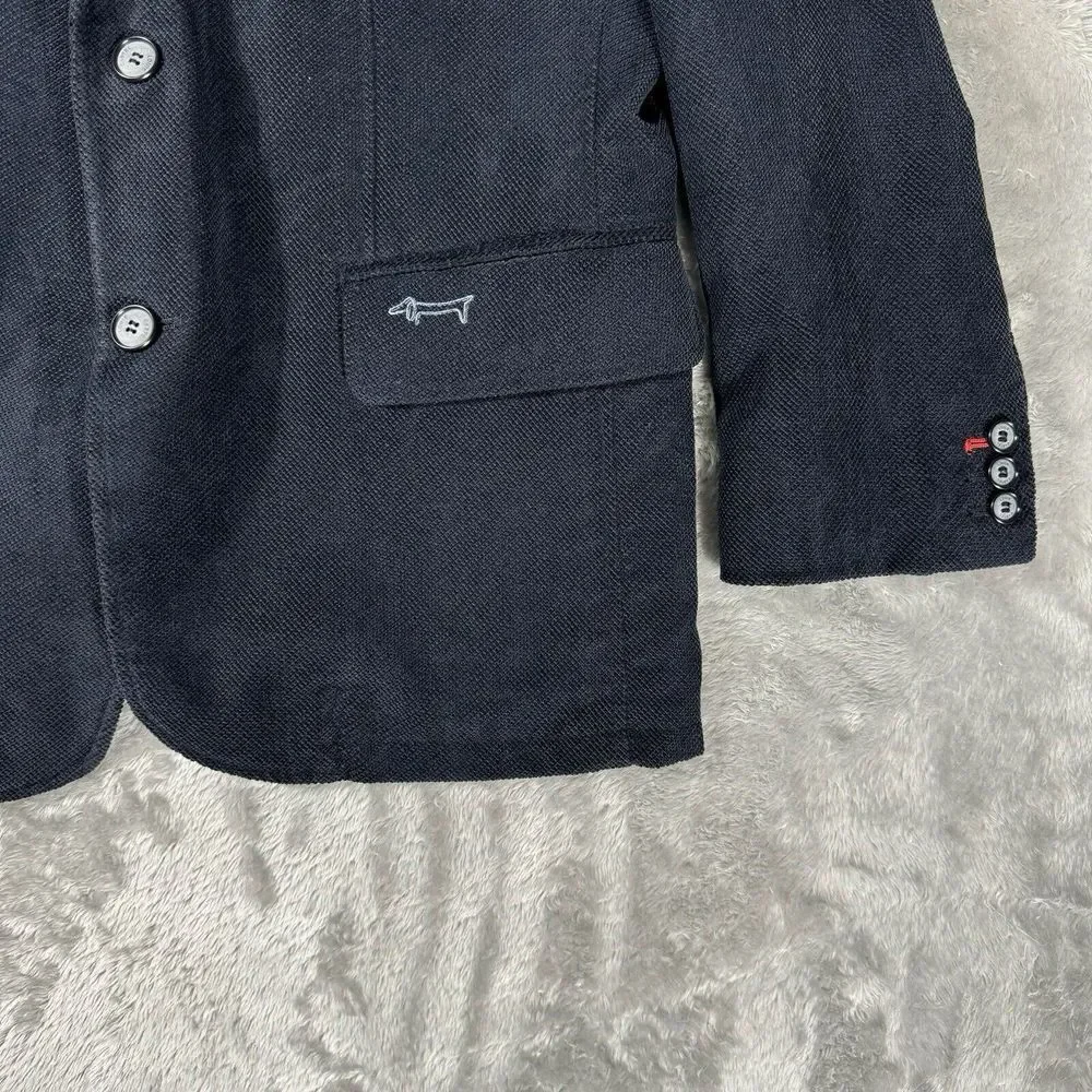 Louis Castel Suit Jacket Mens 100cm Navy Blue‎ 40 Blazer Lux